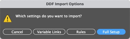 Import Settings from Document